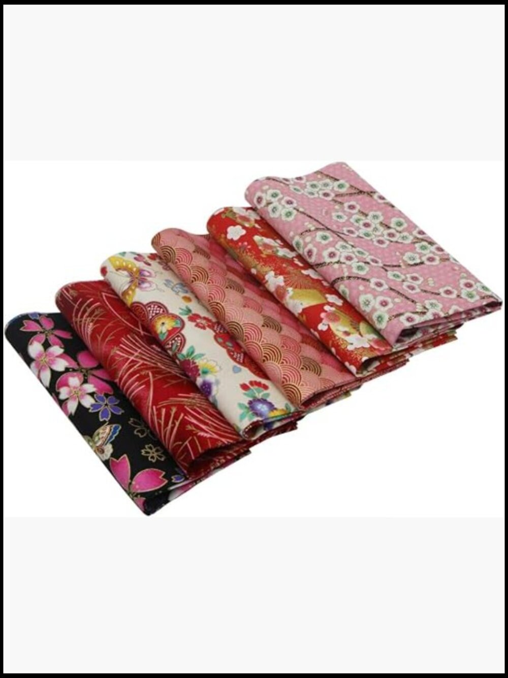 Floral Cotton Fabric Squares Patchwork Bundle, Sewing Quilting Diy Decor